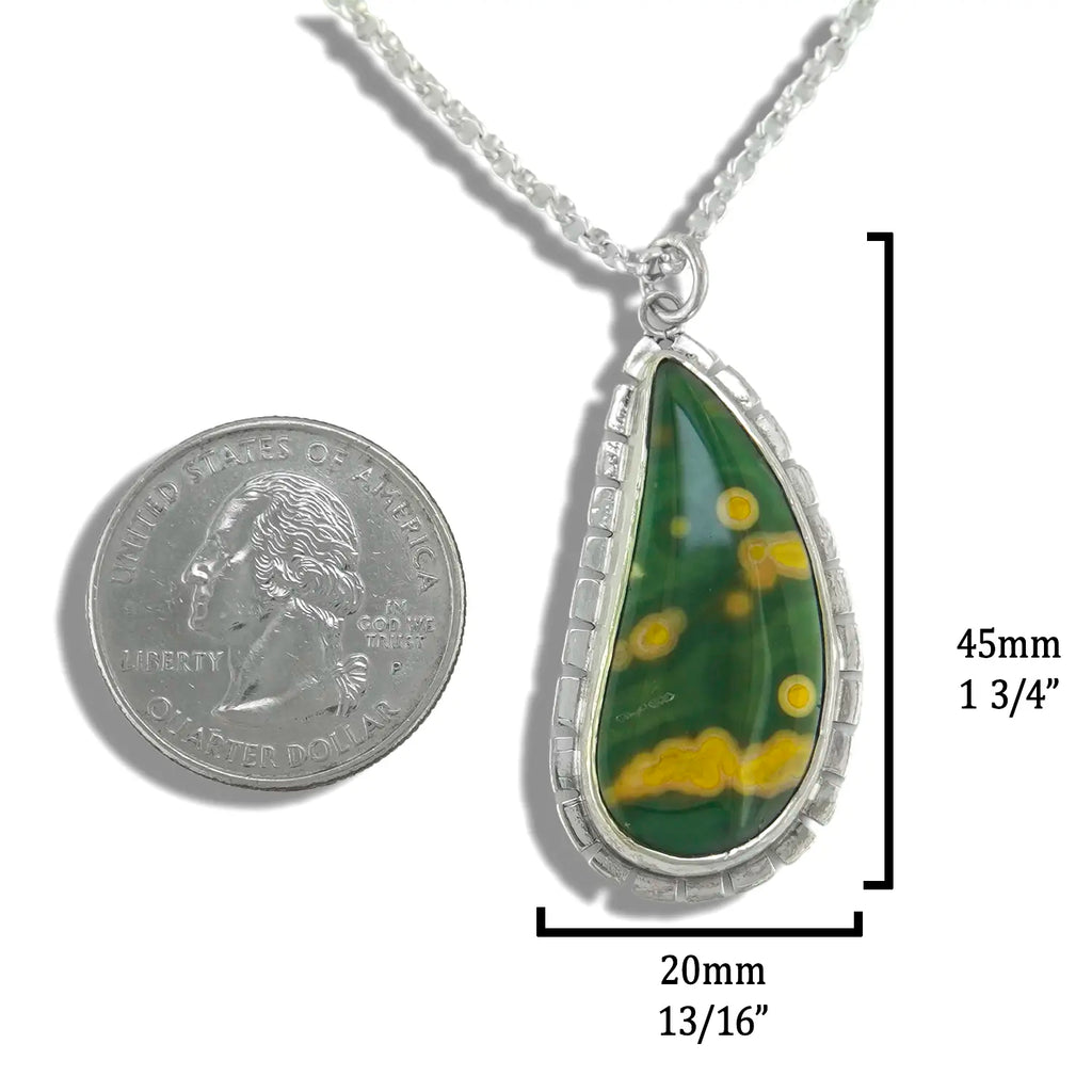 Custom Ocean Jasper Pendant
