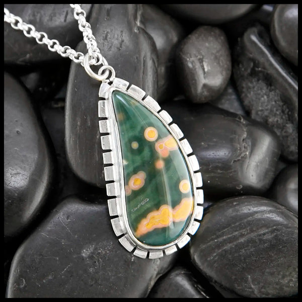 Custom Ocean Jasper Pendant