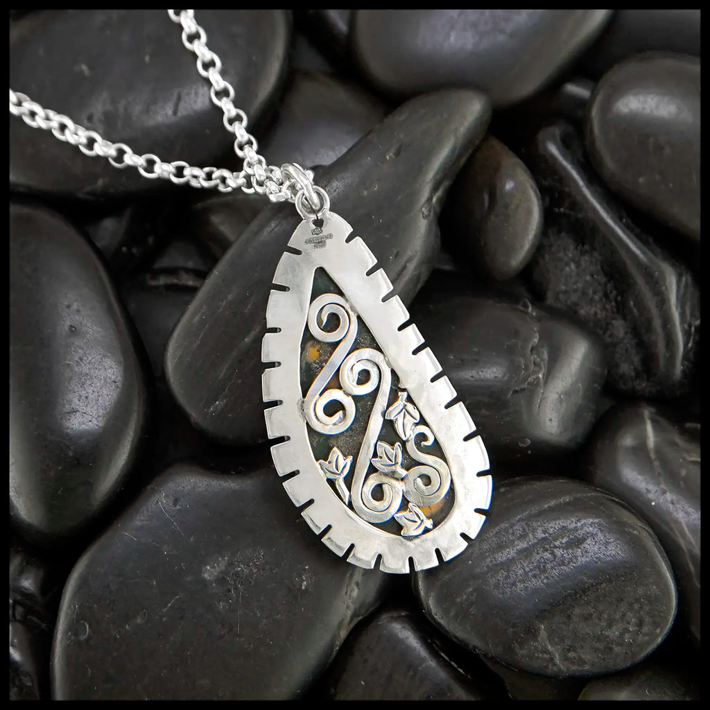 Custom Ocean Jasper Pendant