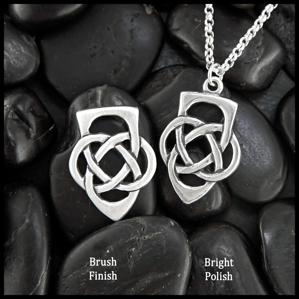 Father's Knot Pendant or Key Ring in Silver