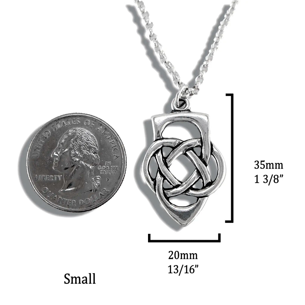Father's Knot Pendant or Key Ring in Sterling Silver