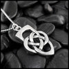 Father's Knot Pendant or Key Ring in Silver
