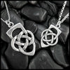 Father's Knot Pendant or Key Ring in Silver