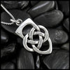 Personalized Father's Knot Pendant or Key Ring in Sterling Silver