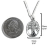 Oval Family Tree Pendant in Silver