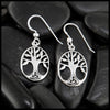 Family Tree Earrings in Sterling Silver