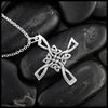 St. Brigid Open Cross Pendant in Sterling Silver