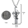 Caring Cross Pendant in Sterling Silver