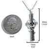 Celtic Caring Cross Pendant in Sterling Silver