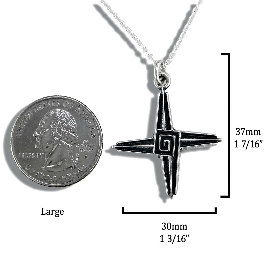 St. Brigid's Cross in Sterling Silver