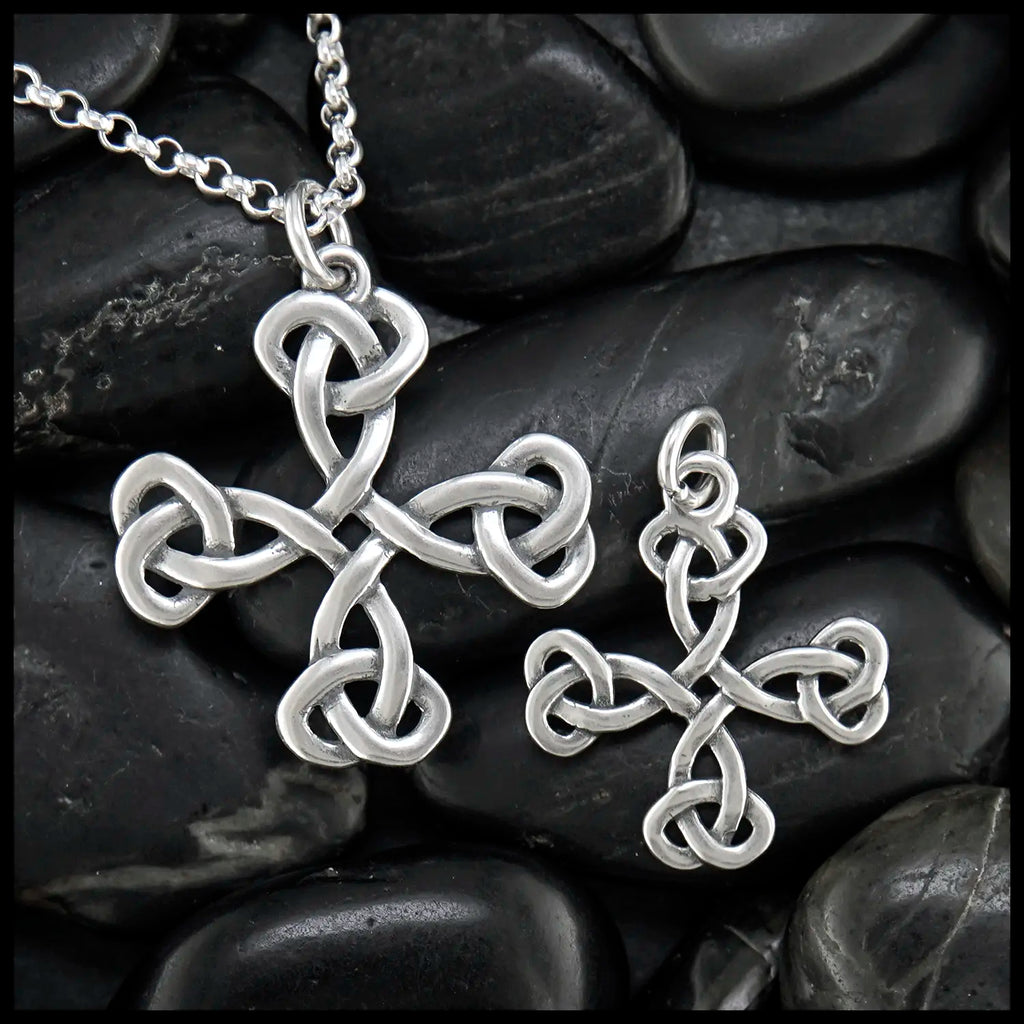 Equal Arm Celtic Cross Pendant in Sterling Silver