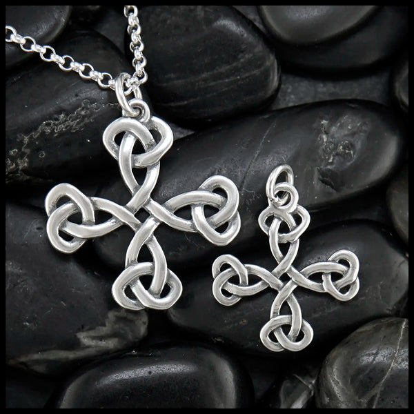 Equal Arm Celtic Cross Pendant in Sterling Silver