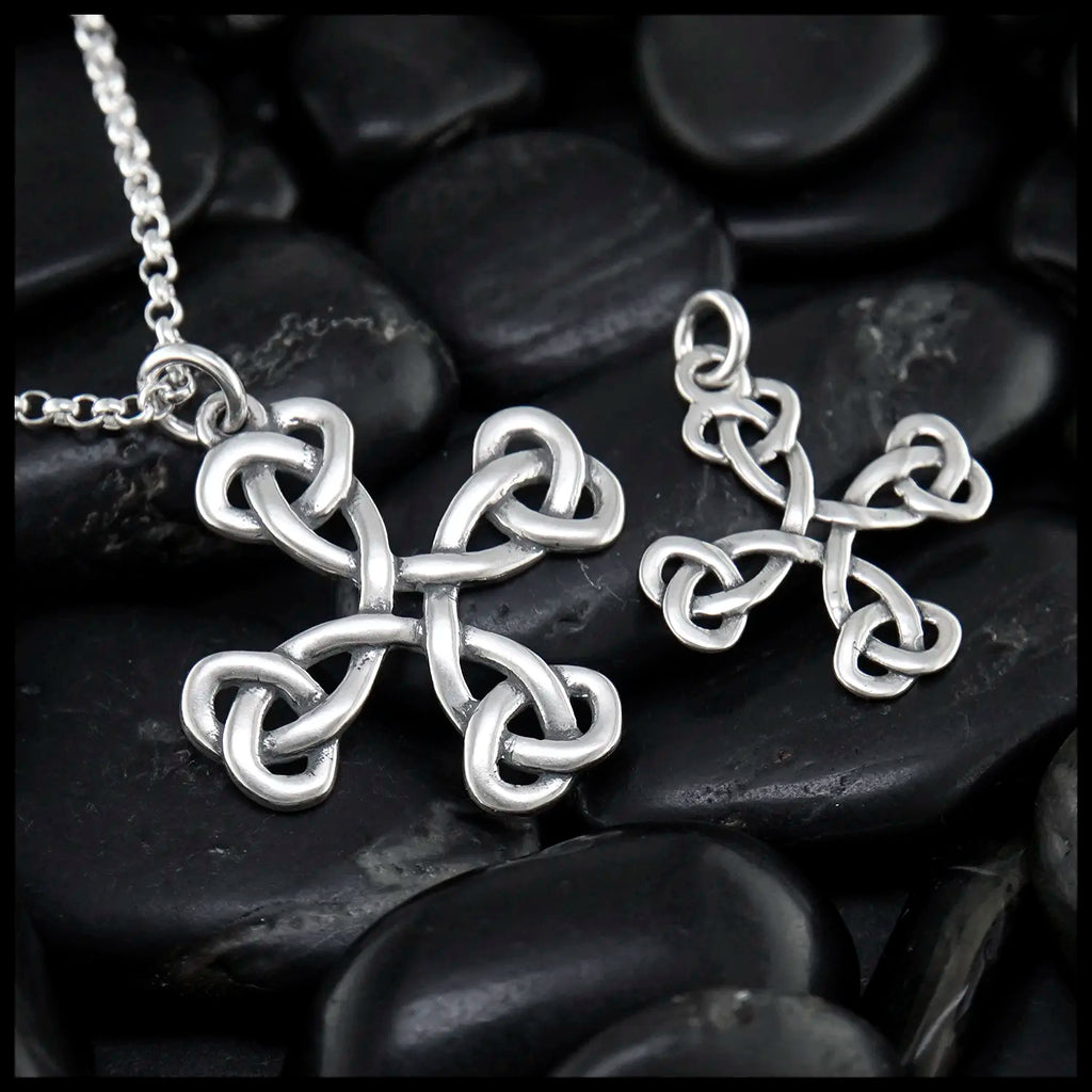 Equal Arm Celtic Cross Pendant in Sterling Silver