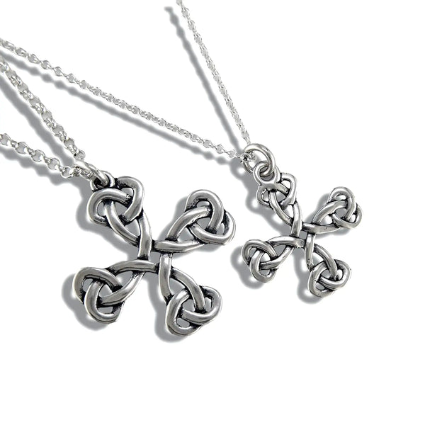 Equal Arm Celtic Cross Pendant in Sterling Silver