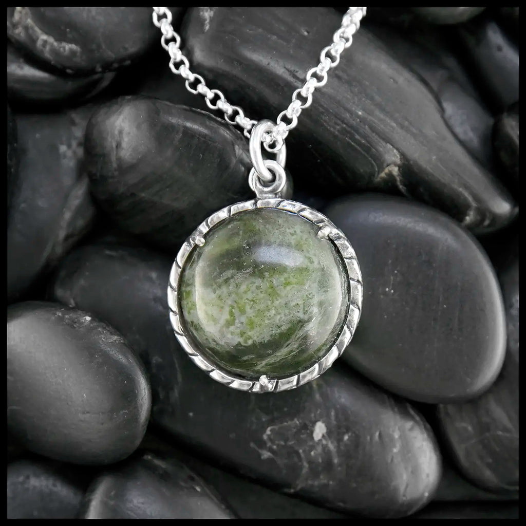 Connemara Marble Pendant in Sterling Silver