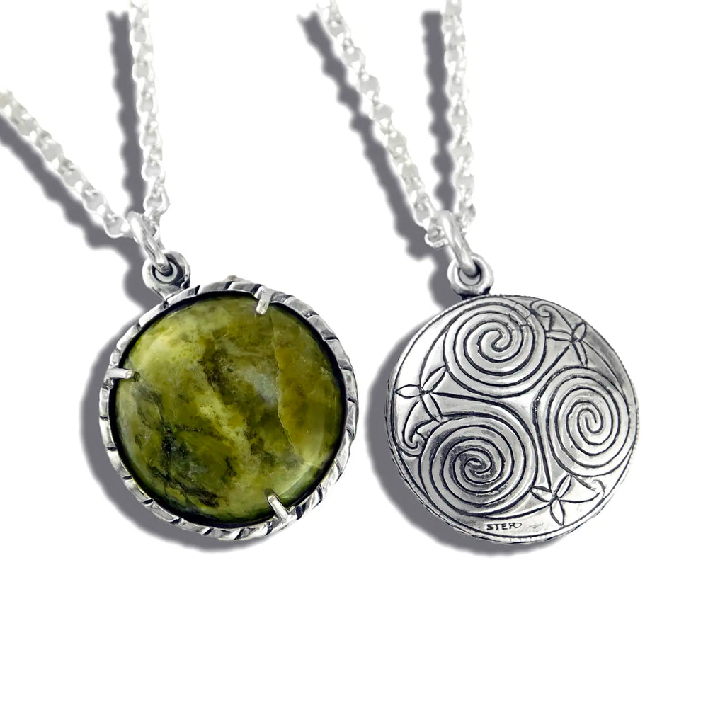 Connemara Marble Pendant in Sterling Silver