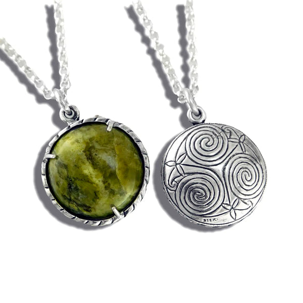 Connemara Marble Pendant in Sterling Silver