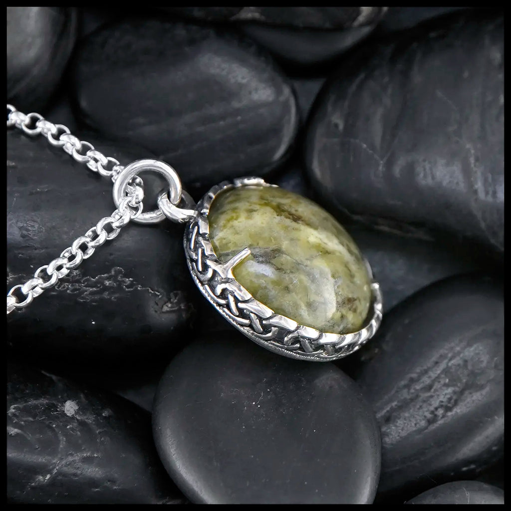 Connemara Marble Pendant in Sterling Silver