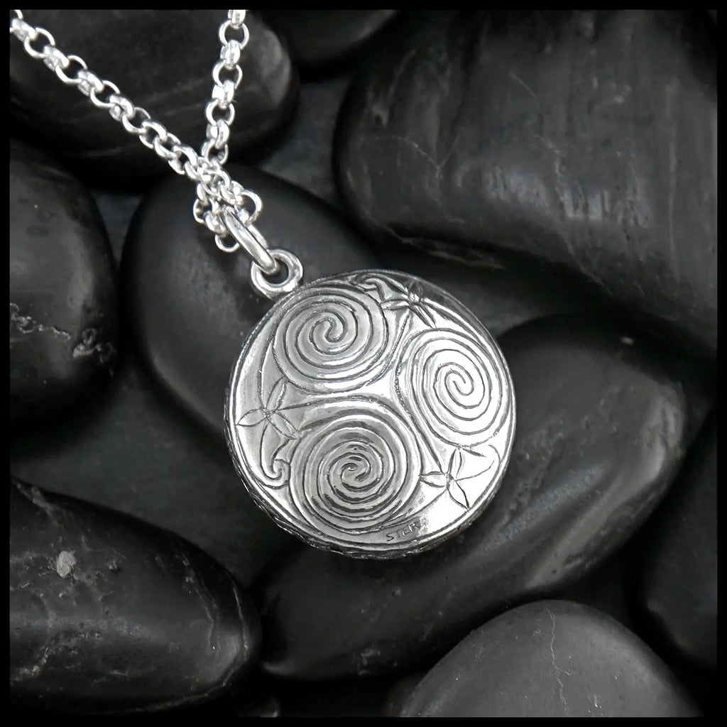 Connemara Marble Pendant in Sterling Silver