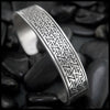 Pictish Key Pattern Cuff Bracelet in Sterling Silver