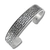 Pictish Key Pattern Cuff Bracelet in Sterling Silver