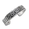 Celtic Heart Knot Cuff Bracelet in Sterling Silver