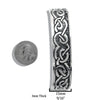 Celtic Heart Knot Cuff Bracelet in Sterling Silver