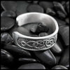 Celtic Heart Knot Cuff Bracelet in Sterling Silver