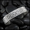 Celtic Heart Knot Cuff Bracelet in Sterling Silver