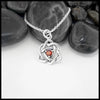 This lovely Limited Edition Pendant in Sterling Silver, set with 4mm Deep Citrines. This set includes 18" Cable Chain.