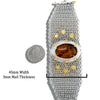 Custom Amber Chainmail Bracelet