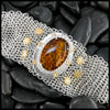 Custom Amber Chainmail Bracelet