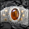 Custom Amber Chainmail Bracelet