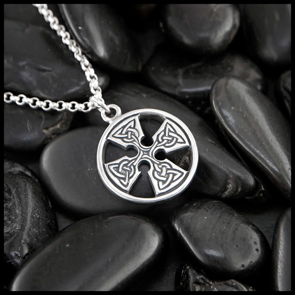 Medallion Cross Pendants in Sterling Silver