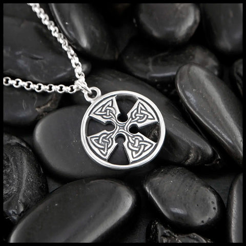 Medallion Cross Pendants in Sterling Silver