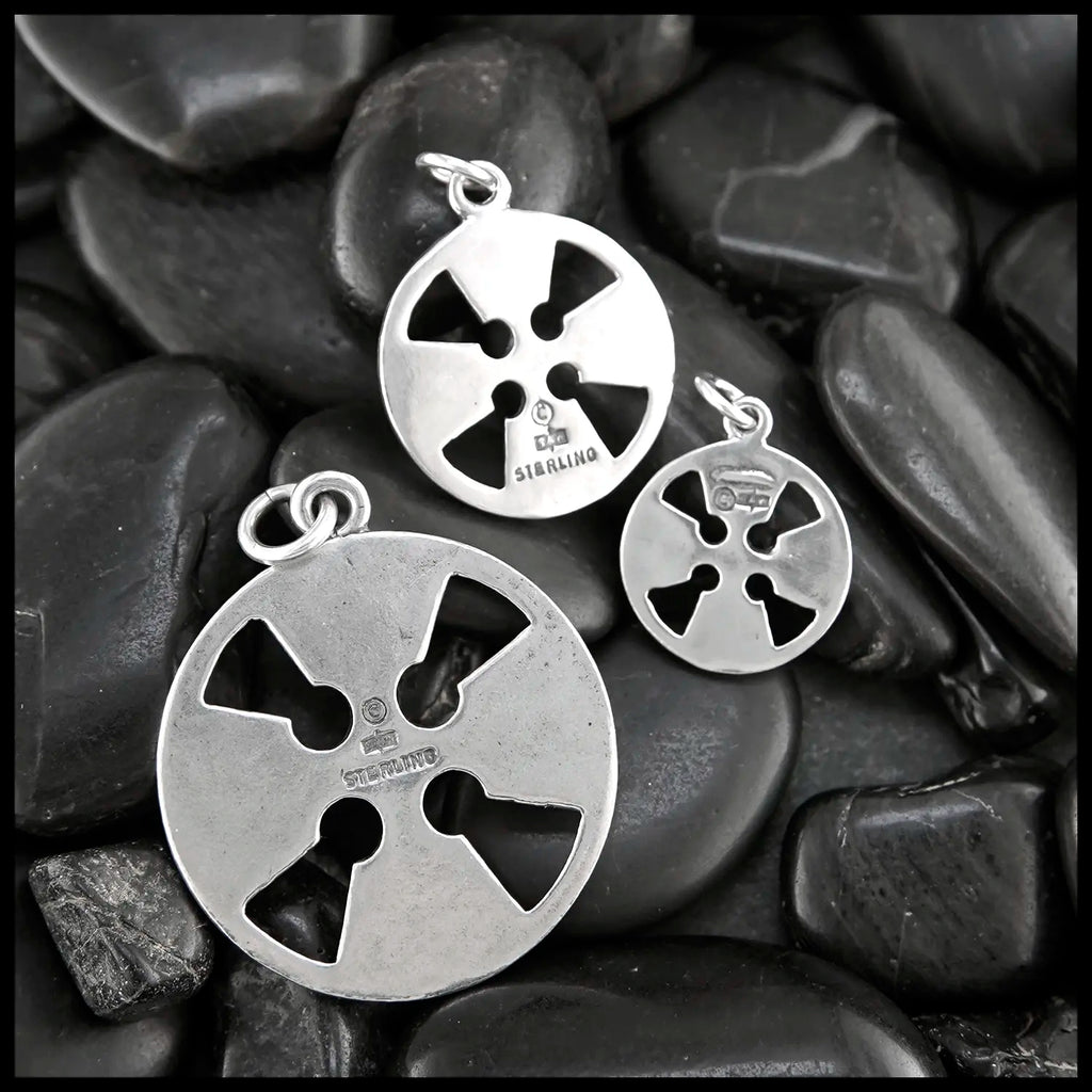 Medallion Cross Pendants in Sterling Silver