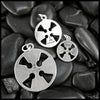 Medallion Cross Pendants in Sterling Silver