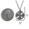 Medallion Cross Pendants in Sterling Silver