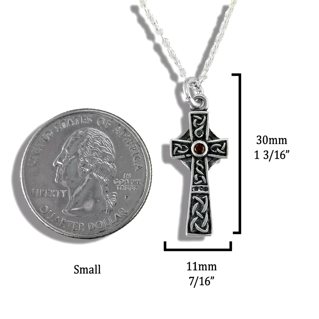 Revival Celtic Cross Pendant in Sterling Silver