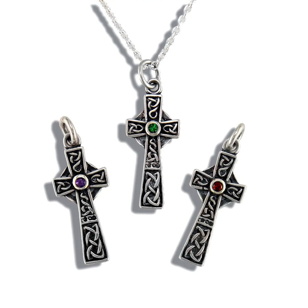 Revival Celtic Cross Pendant in Sterling Silver