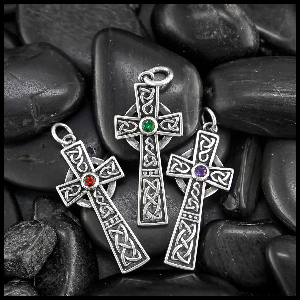 Revival Celtic Cross Pendant in Sterling Silver