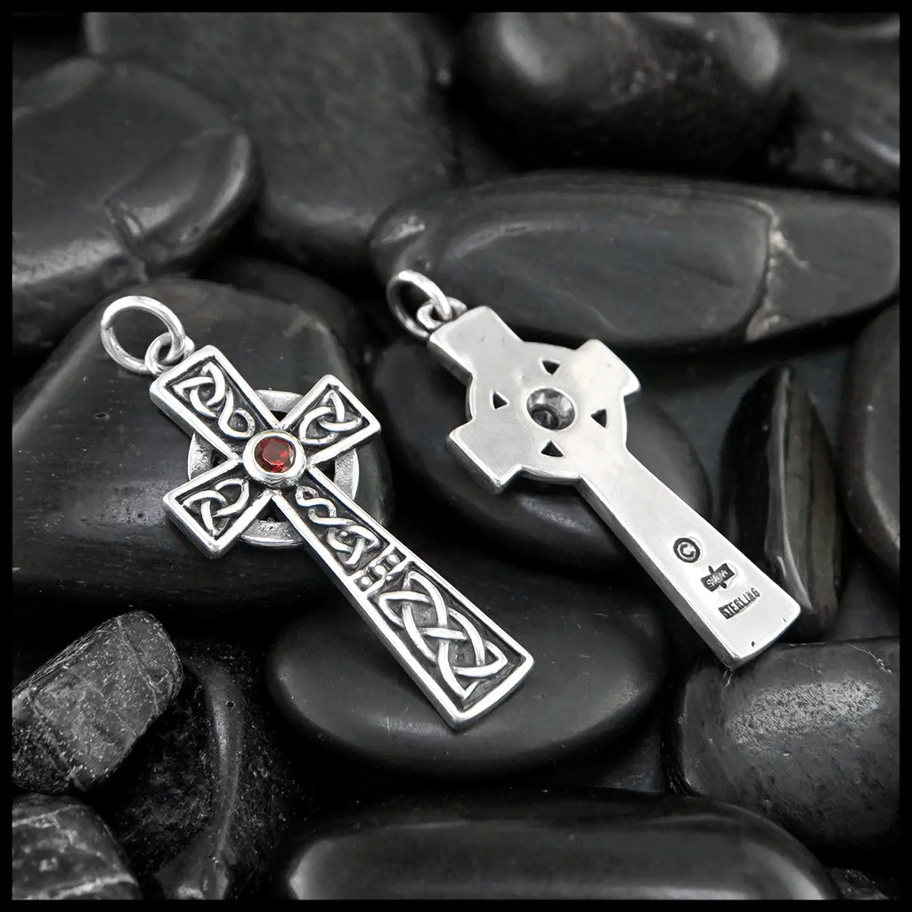 Revival Celtic Cross Pendant in Sterling Silver