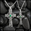 Celtic Shamrock Cross with Gemstones