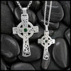 Celtic Shamrock Cross with Gemstones