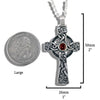 Celtic Shamrock Cross with Gemstones