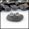 Silver Sunflower Post Earrings.