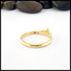 Gold ring with "14K" stamp and "SAW" copyright protected Maker's Mark.