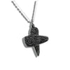 Ash Cross Pendant in Sterling Silver