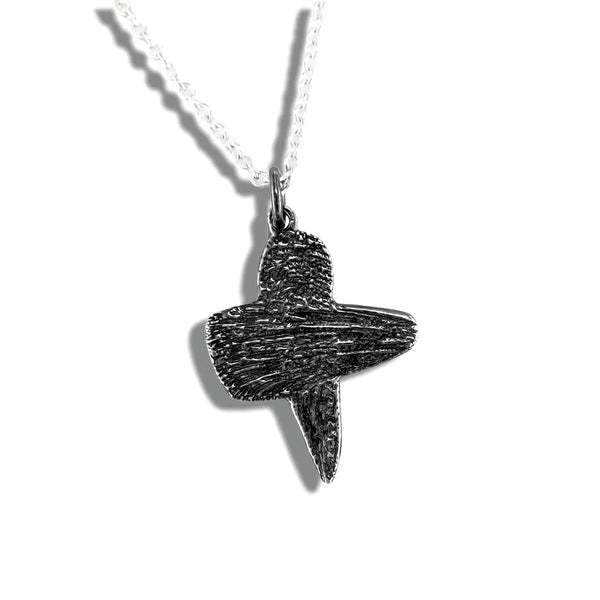 Ash Cross Pendant in Sterling Silver