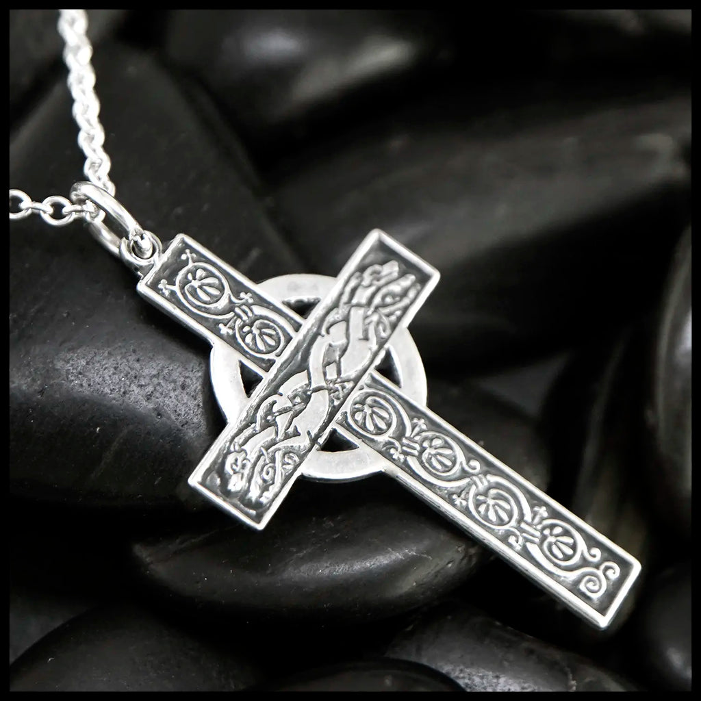 Sterling Silver Celtic Dog Cross pendant